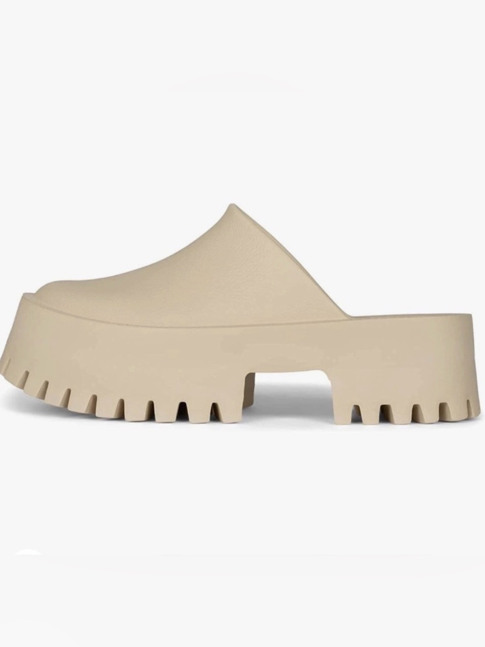 Jeffrey Campbell Jelly Platform Clogs Mules Beige Size 9 EU 40 - Picture 6 of 7